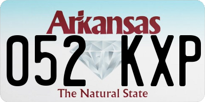 AR license plate 052KXP