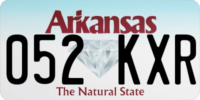 AR license plate 052KXR
