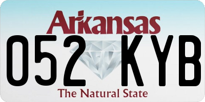 AR license plate 052KYB