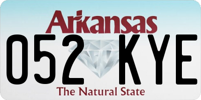 AR license plate 052KYE