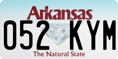 AR license plate 052KYM