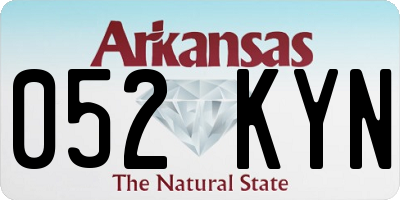 AR license plate 052KYN