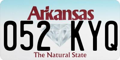 AR license plate 052KYQ