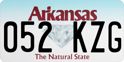 AR license plate 052KZG