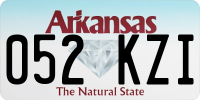AR license plate 052KZI