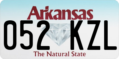 AR license plate 052KZL