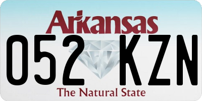 AR license plate 052KZN