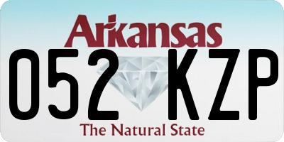 AR license plate 052KZP