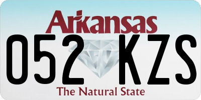 AR license plate 052KZS