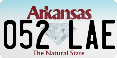 AR license plate 052LAE