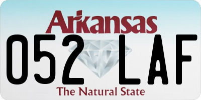 AR license plate 052LAF