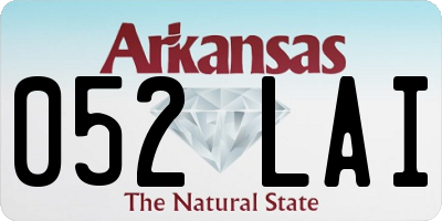 AR license plate 052LAI