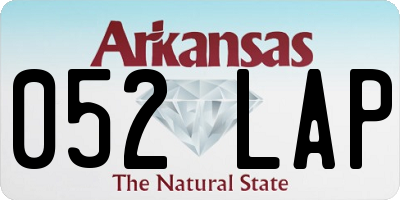 AR license plate 052LAP