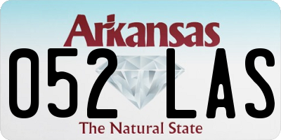 AR license plate 052LAS
