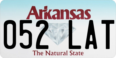AR license plate 052LAT