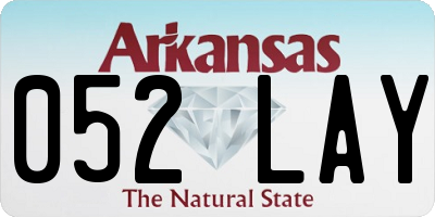 AR license plate 052LAY