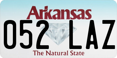 AR license plate 052LAZ