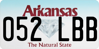 AR license plate 052LBB