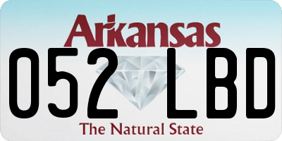 AR license plate 052LBD