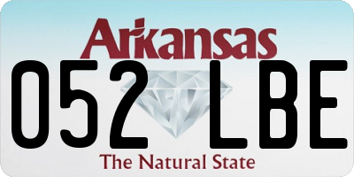 AR license plate 052LBE
