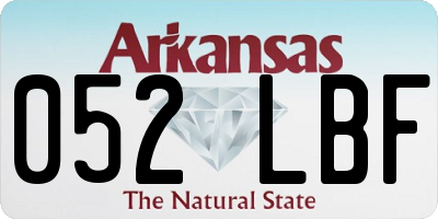 AR license plate 052LBF