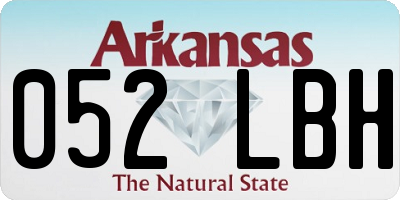 AR license plate 052LBH