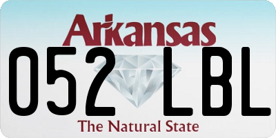 AR license plate 052LBL