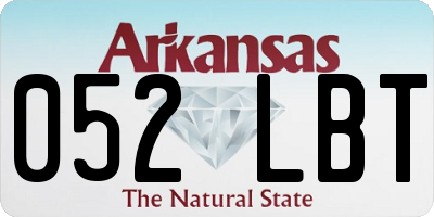 AR license plate 052LBT