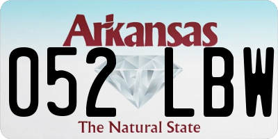 AR license plate 052LBW