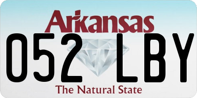 AR license plate 052LBY