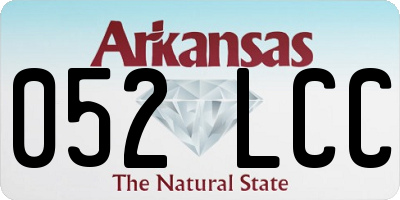 AR license plate 052LCC