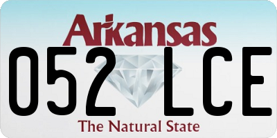 AR license plate 052LCE