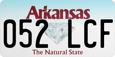 AR license plate 052LCF