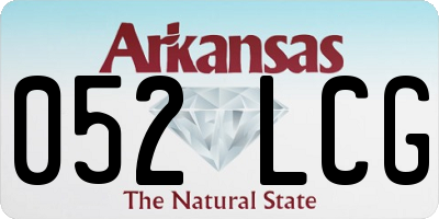 AR license plate 052LCG