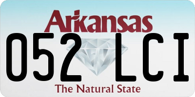 AR license plate 052LCI