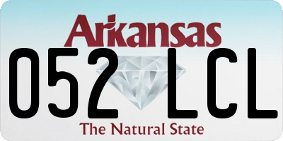 AR license plate 052LCL