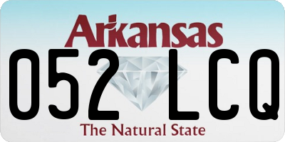 AR license plate 052LCQ