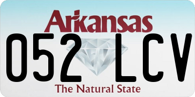AR license plate 052LCV