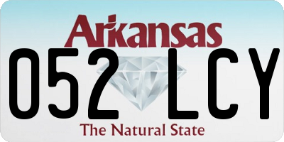 AR license plate 052LCY