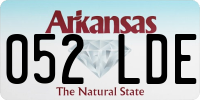 AR license plate 052LDE