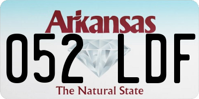 AR license plate 052LDF