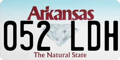 AR license plate 052LDH