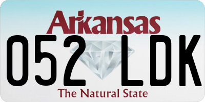 AR license plate 052LDK