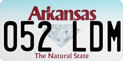 AR license plate 052LDM