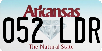 AR license plate 052LDR