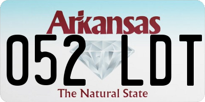 AR license plate 052LDT