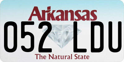 AR license plate 052LDU