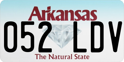 AR license plate 052LDV