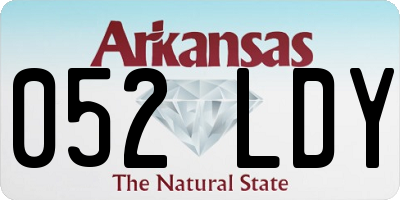 AR license plate 052LDY