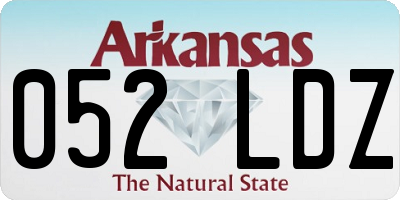 AR license plate 052LDZ